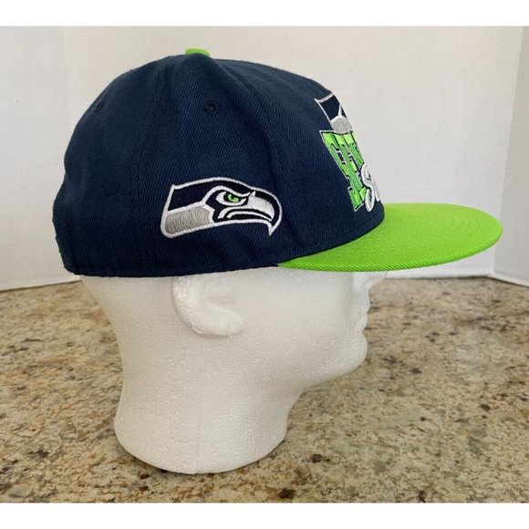 New Era Fits NFL Vintage Collection Seattle Seahawks Hat, Adult Snapback - Picture 4 of 9
